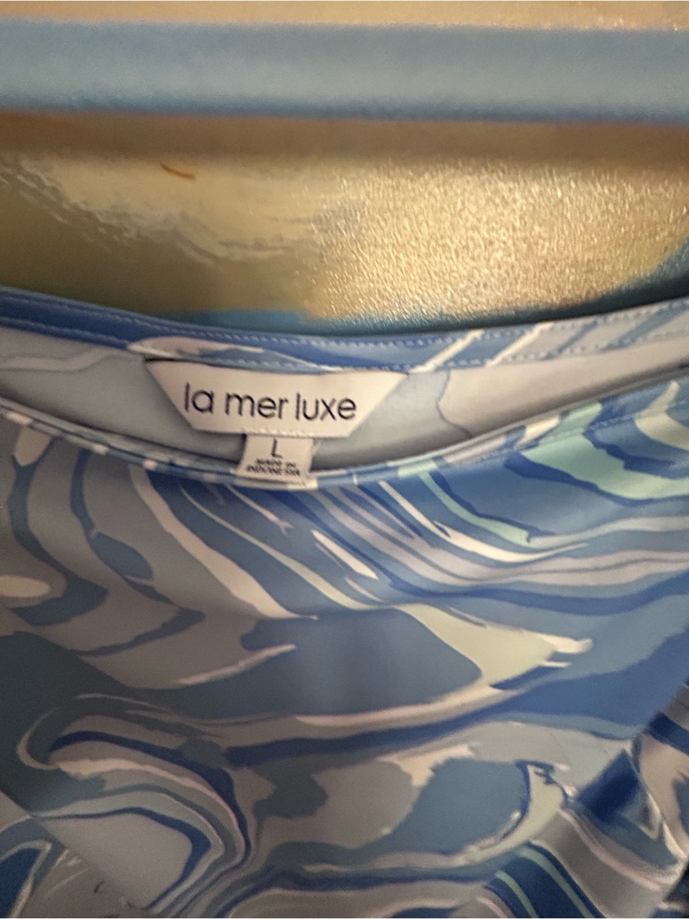 Dress ,cut split bell sleeves, fluid fabric L - Picture 6 of 6